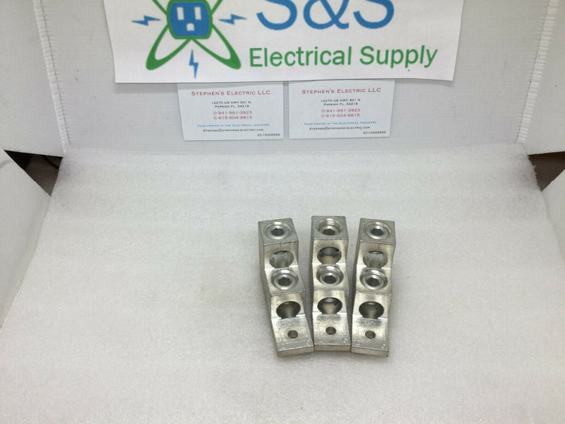 (1) Ilsco D2874 Mechanical Aluminum Lug  Al9cu 300mcm-6 Stacked Lug