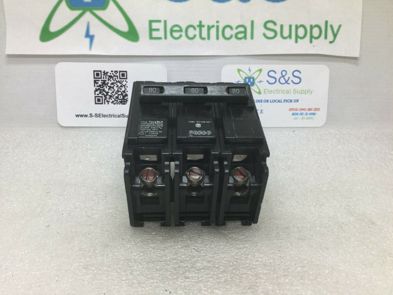 Siemens B380h Blh 3 Pole 80 Amp 240 Volt  B380h Circuit Breaker