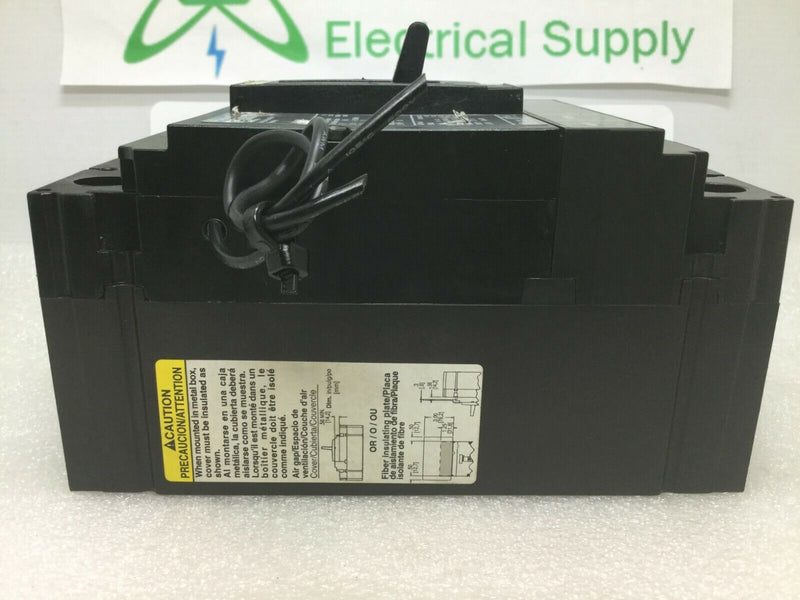 Square D Hgl36080so Circuit Breaker 3 Pole 80a 600vac/250vdc With 24v Shunt Trip