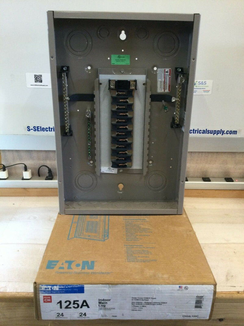 Eaton Ch24l125c 125a 24-Space Indoor Main Lug Load Center