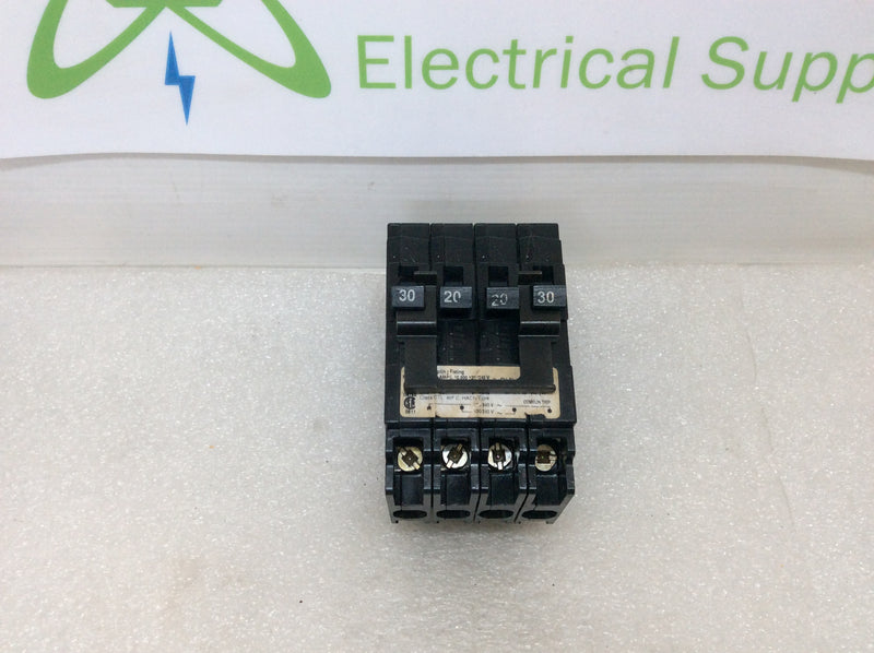 Siemens Q23020CT2 20/30 Amp 2 Pole 120V Circuit Breaker