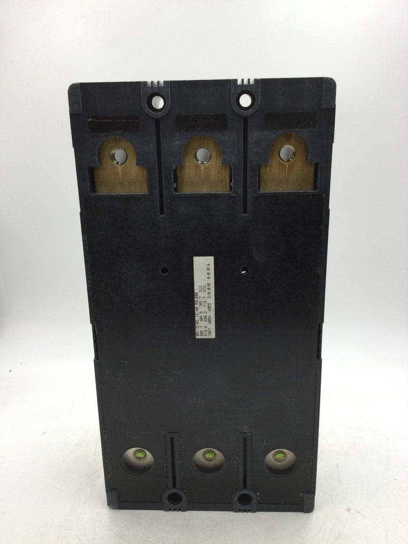 Eaton MDL3800F 3 Pole 800 Amp 600V 250VDC MT3800T 800 Amp Trip Circuit Breaker