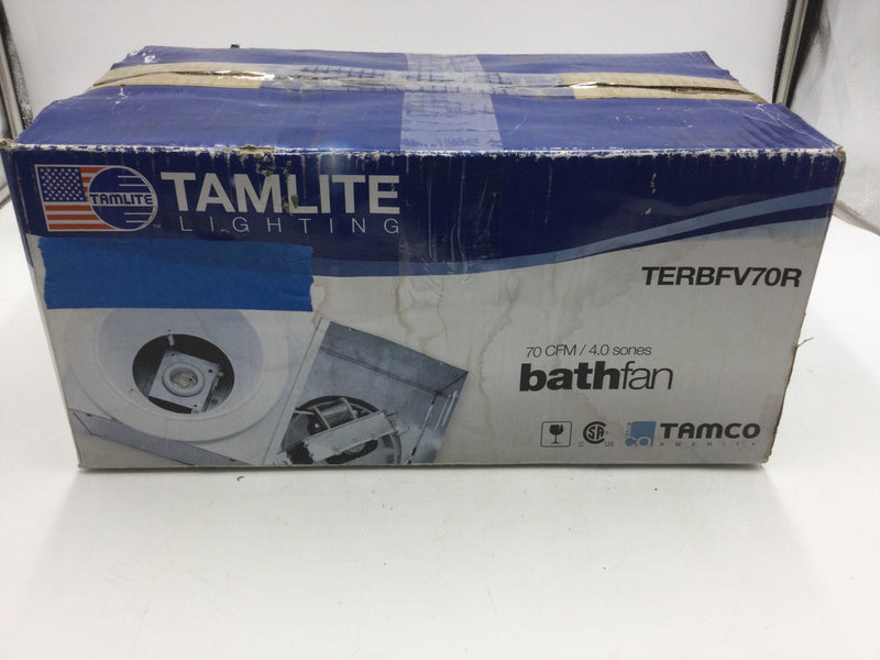 Tamlite Lighting TERBFV70R Bath Fan 70 CFM/4.0 Sones