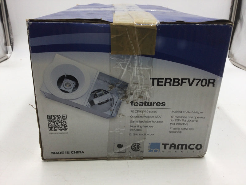 Tamlite Lighting TERBFV70R Bath Fan 70 CFM/4.0 Sones