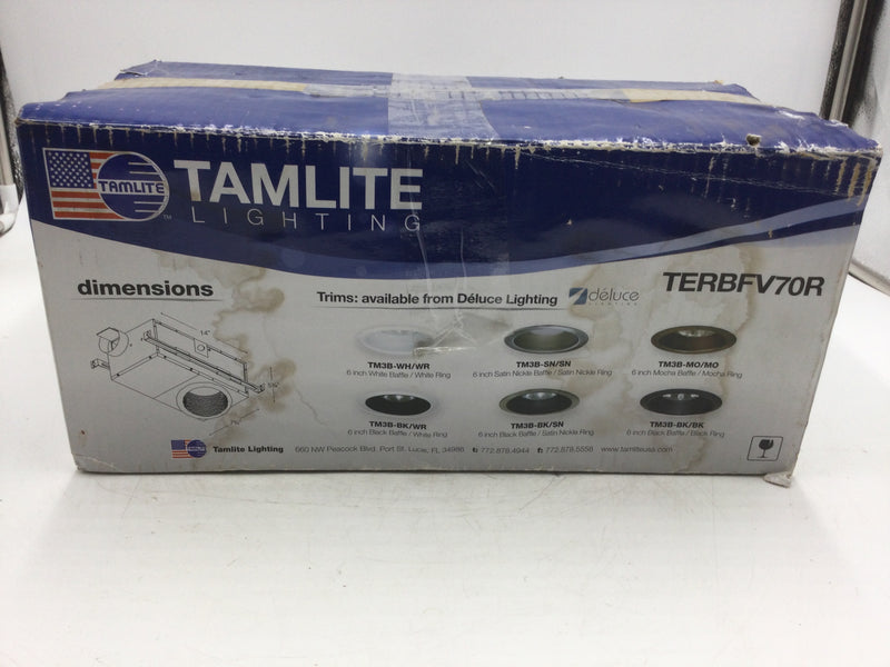 Tamlite Lighting TERBFV70R Bath Fan 70 CFM/4.0 Sones