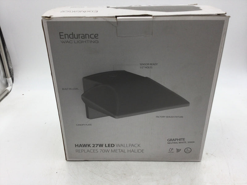 Endurance WAC Lighting WP-LED227-30-aGH Hawk 27W LED Wallpack