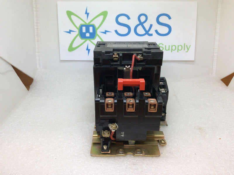 Square D 8536 SDG-1 3 Phase Size 2 Ser A Contactor/Starter 200-575 VAC 10-25 HP with 120 VAC Coil and Overload Relay