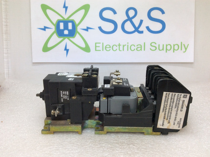 Square D Lighting Contactor 8903 LX040 Series B 120v Coil 20 Amp 600v