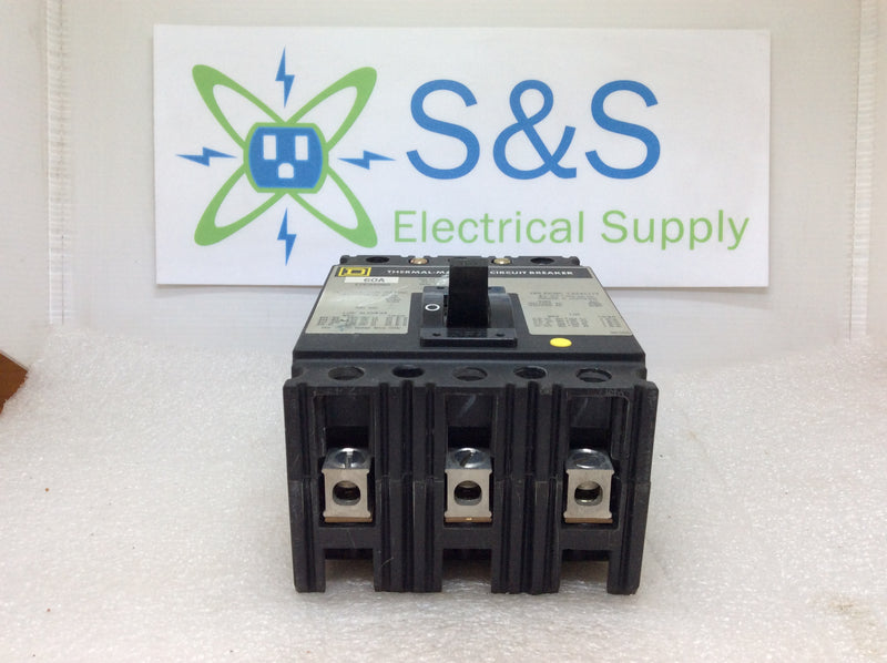 Square D FCP34060 60 Amp 480 Volt 3 Pole Circuit Breaker