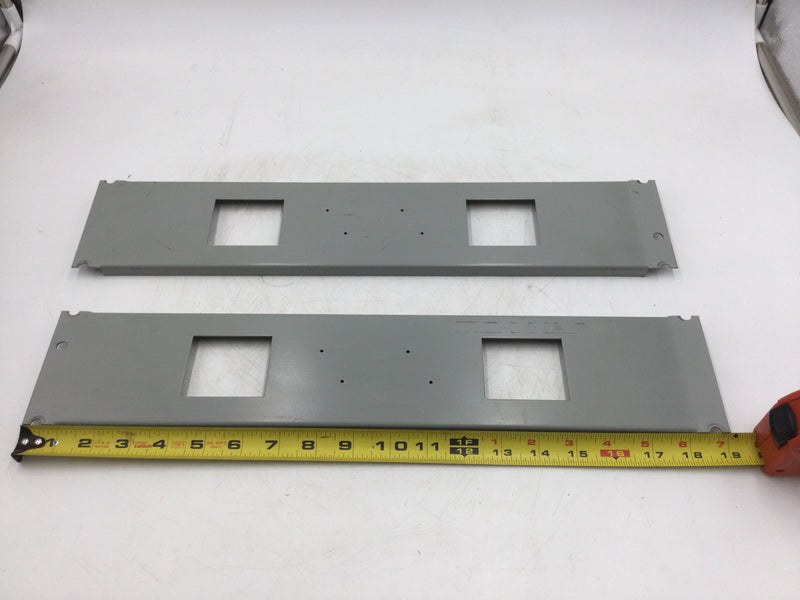 Eaton, Cutler Hammer (3 3/4" x 19") PRL** Cover Plates 1: Blank 3: With KO for Breakers