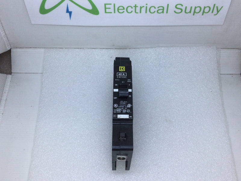 Square D EJB14040 Single Pole 40 Amp 277V Circuit Breaker