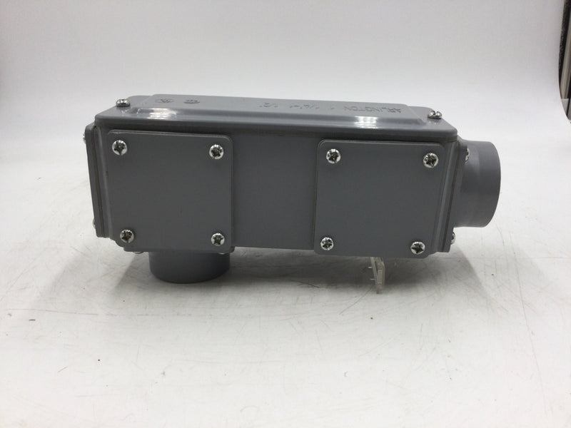 Arlington 933NM 1-1/4" Universal Conduit Body, Non-Metallic with Cover & Gasket