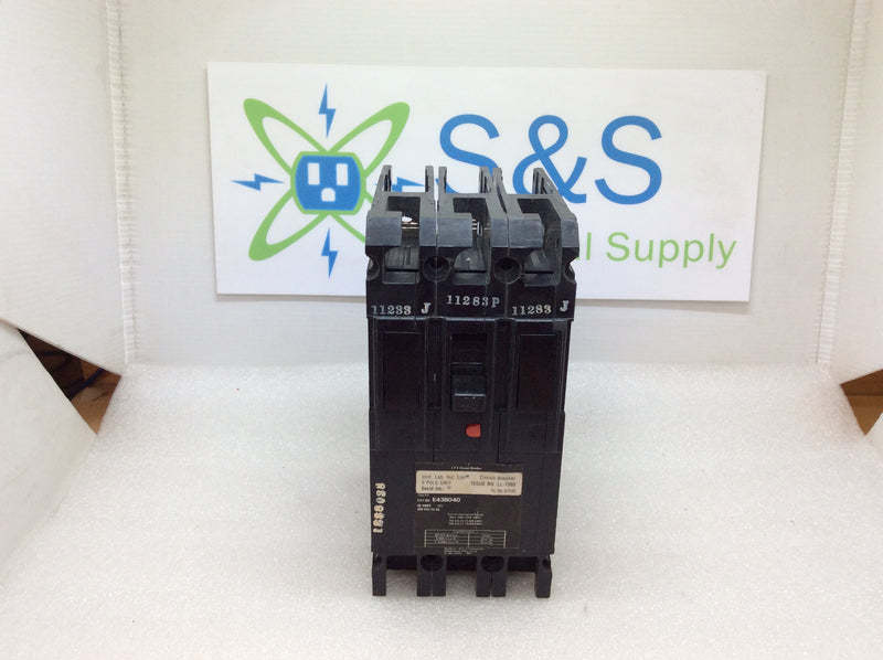 Siemens-Allis/ITE E43B040 3 Pole 40A 480VAC Type E43B Circuit Breaker (New)