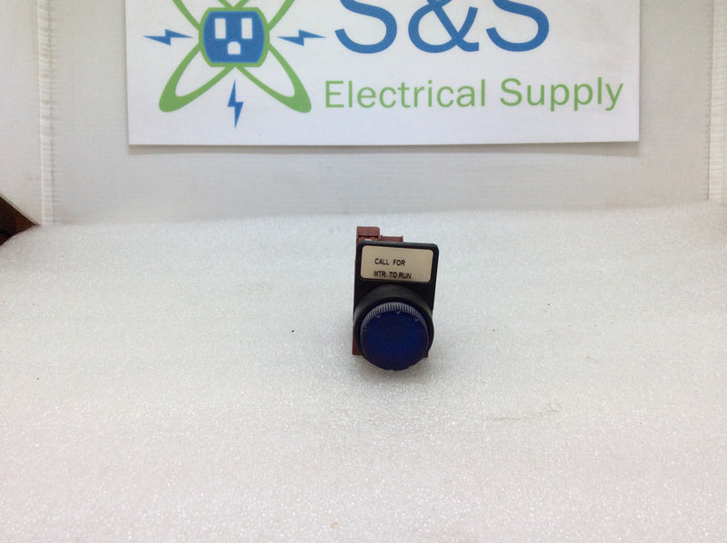 Siemens Lighted Pushbutton Controls 3SB1400-0A / 3SB1400-2B Red, Green, Blue (Used)