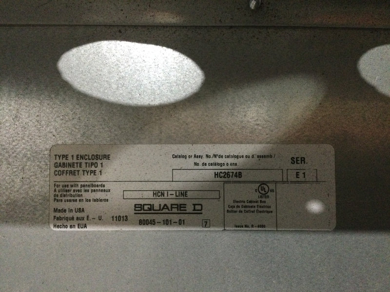 Square D HCN HC2674B 600 Amp 208/120v 3 Phase 4 Wire Series E1 Panel