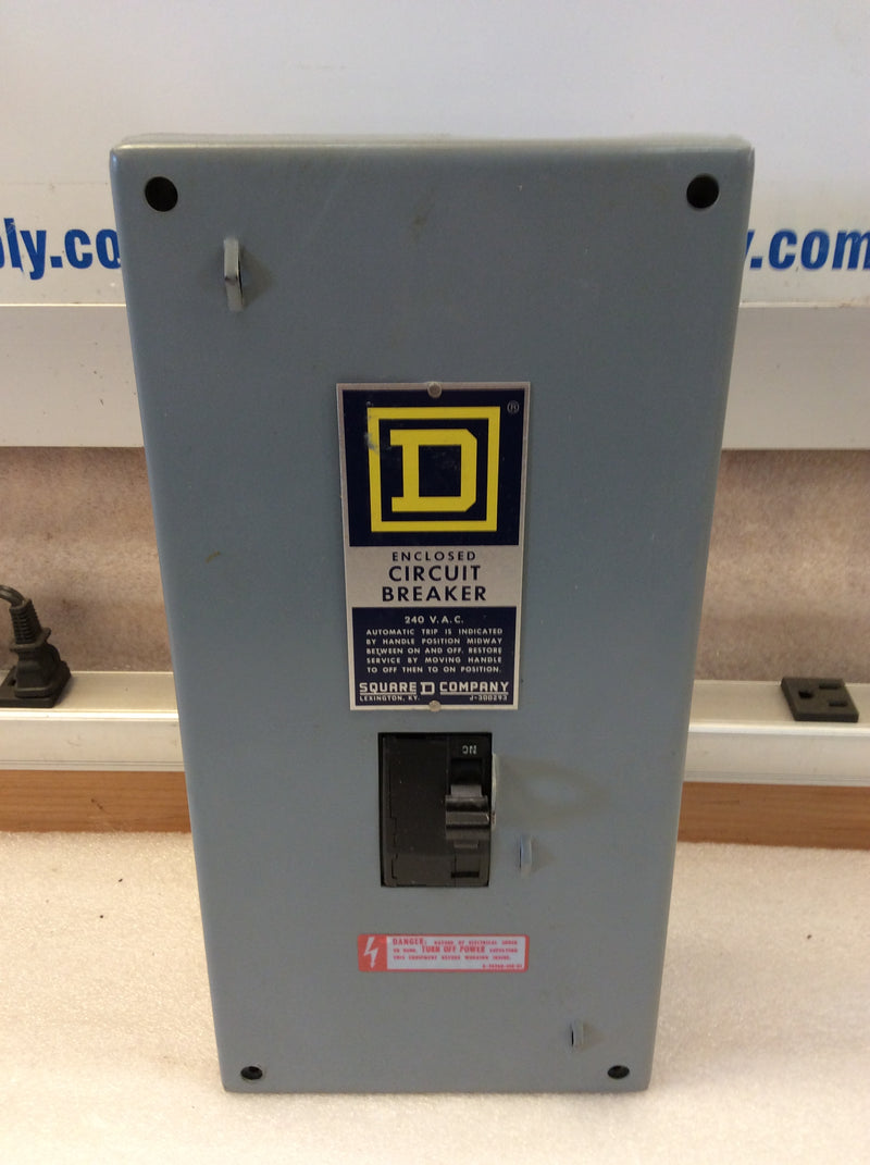 Square D 100A Enclosed QO-2100-100 Circuit Breaker Series A4 Includes Q1L-2100 Breaker (New)