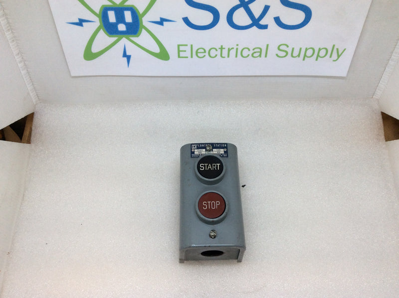 Square D Class 9001 Type B30 Start/Stop Control Station Standard Duty 600VAC Max