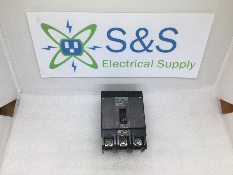 Siemens BQD3100 100 Amp 480/277 Volt 3 Pole Breaker