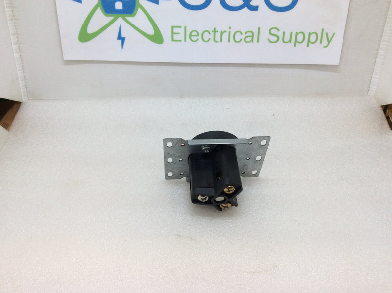 Utilitech 50-Amp Industrial Range Receptacle Black 3-Pole 3-Wire (New Open Box)