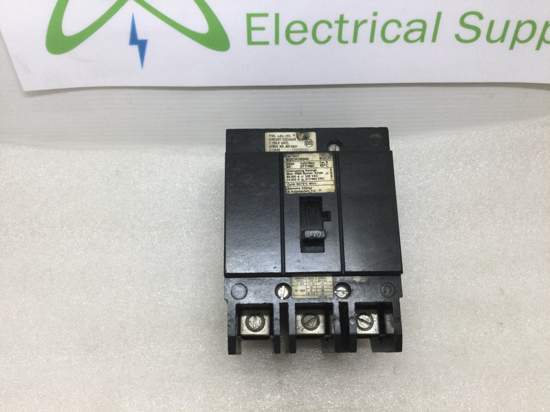 Siemens Bqch3b040 Type Bqch 3 Pole 40 Amp Circuit Breaker