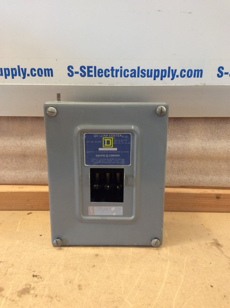 Square D QO403 Series L5 60 Amp 120/240VAC QOB-403 Circuit Breaker Enclosure