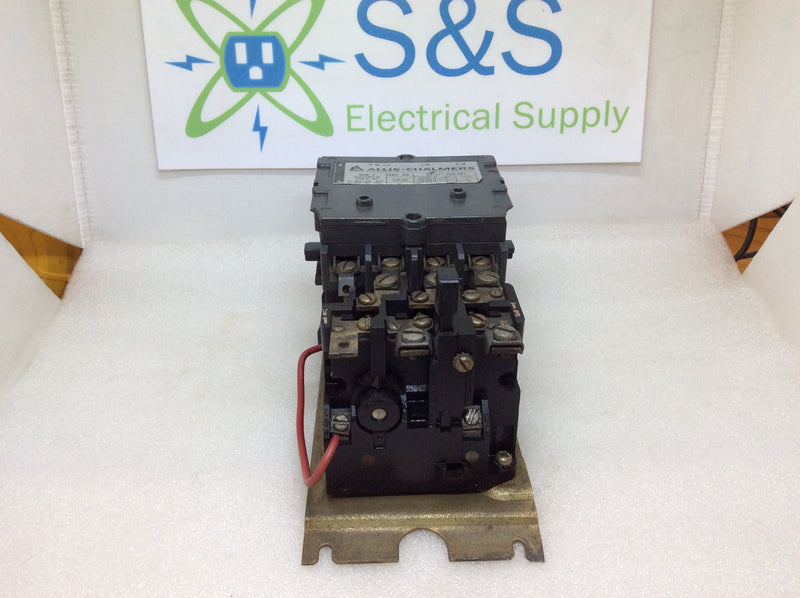 Allis-Chalmers 25-111-00-501 Size 1 600VAC 3PH 10 Hp Max 30A Max Motor Starter