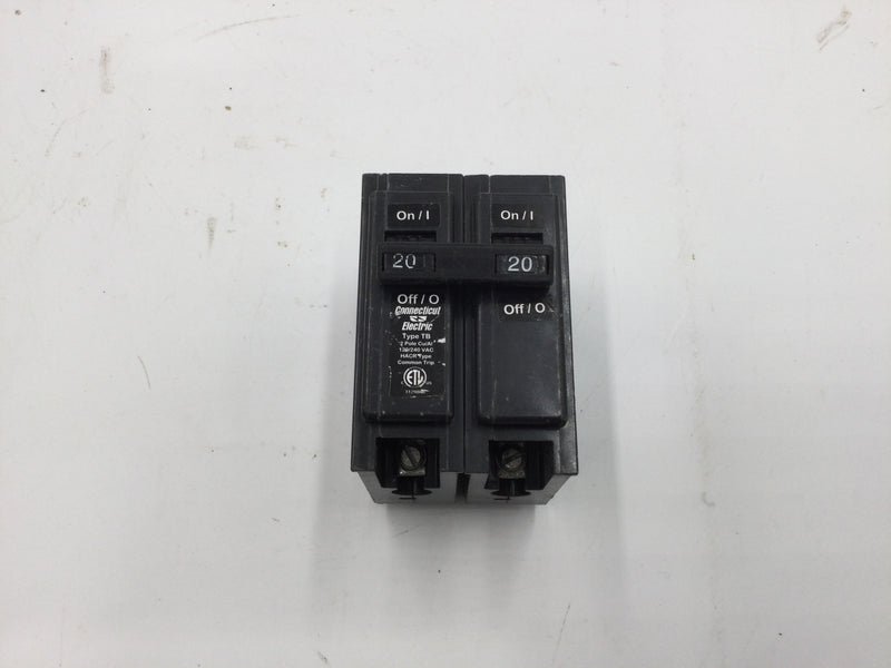 Connecticut Electric UBI-TB220/220C 2 Pole 20 Amp Circuit Breaker