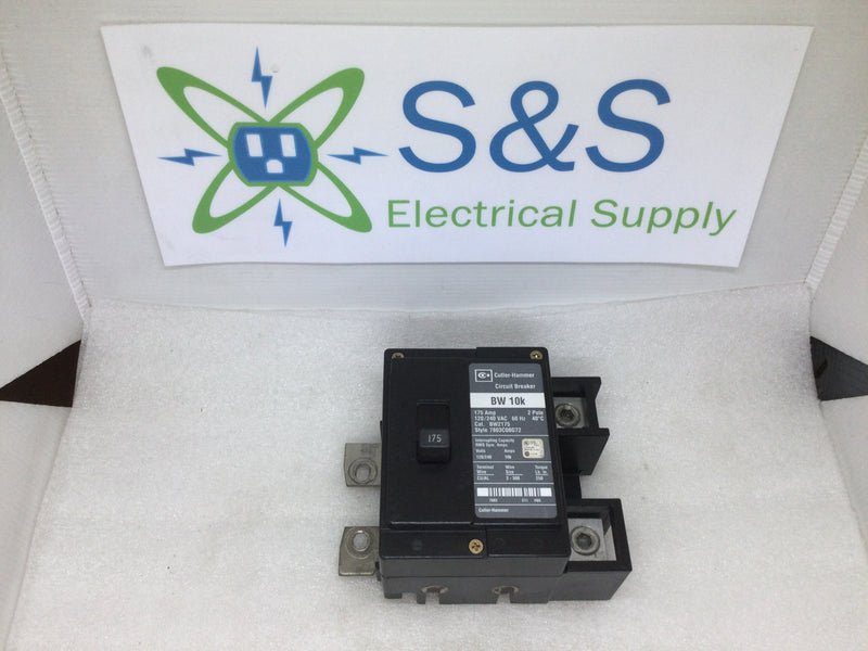 Eaton BW2175 175 Amp 2 Pole 120/240 Vac 10ka Circuit Breaker