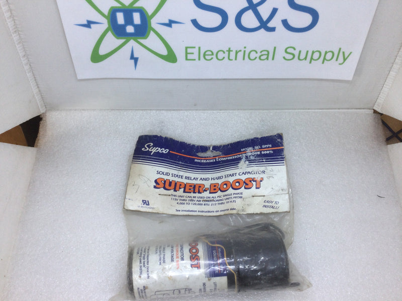 Supco Super Boost Relay and Hard Start Capacitor SPP6 277 VAC Max