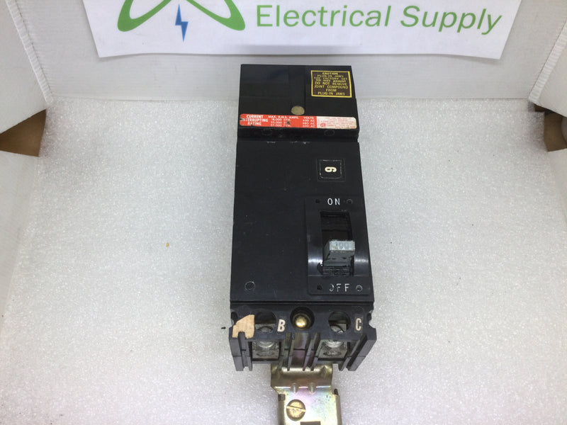 Square D FA26100BC 100 Amp 2 Poles 600v I-Line Molded Case Circuit Breaker