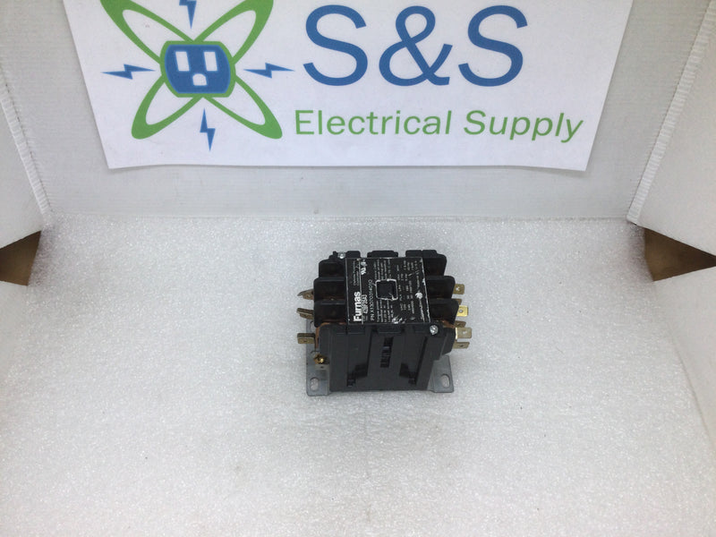 Furnas 42BF35A3 3 Pole 35A 120/240/480/600VAC 10HP @ 600V PN X13070314010 HVAC Contactor