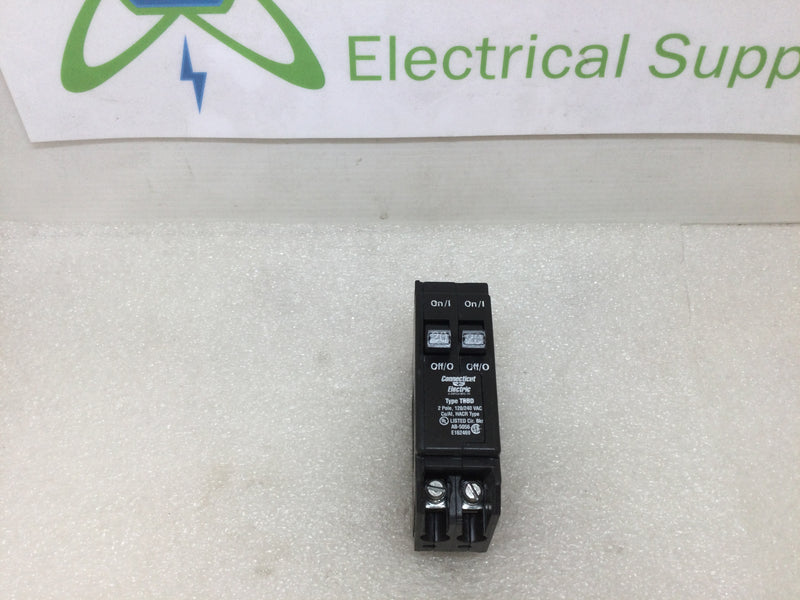 Connecticut Electric, UBI-TBBD2020 Single Pole Circuit Breaker 20A/20A Tandem 120/240VAC Type TBBD