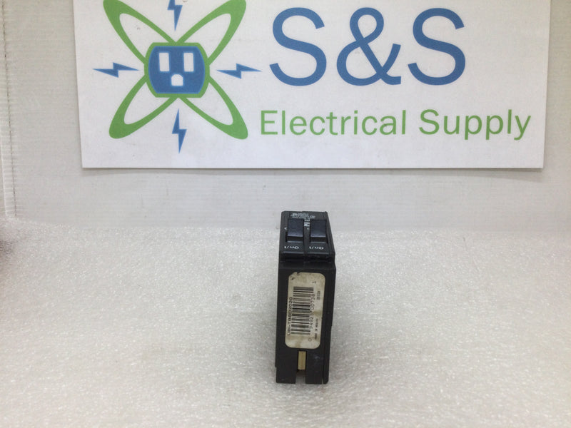 Connecticut Electric, UBI-TBBD2020 Single Pole Circuit Breaker 20A/20A Tandem 120/240VAC Type TBBD