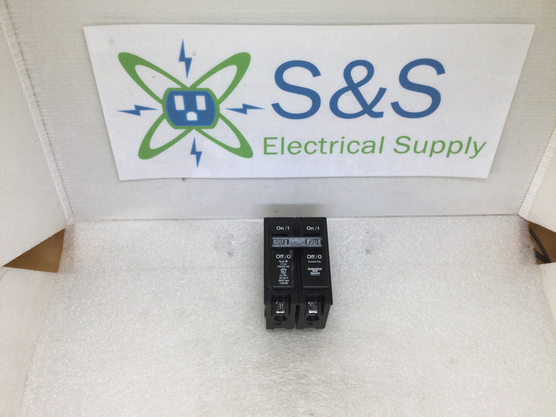 Connecticut Electric UBI-TB220/220C 2 Pole 20 Amp Circuit Breaker