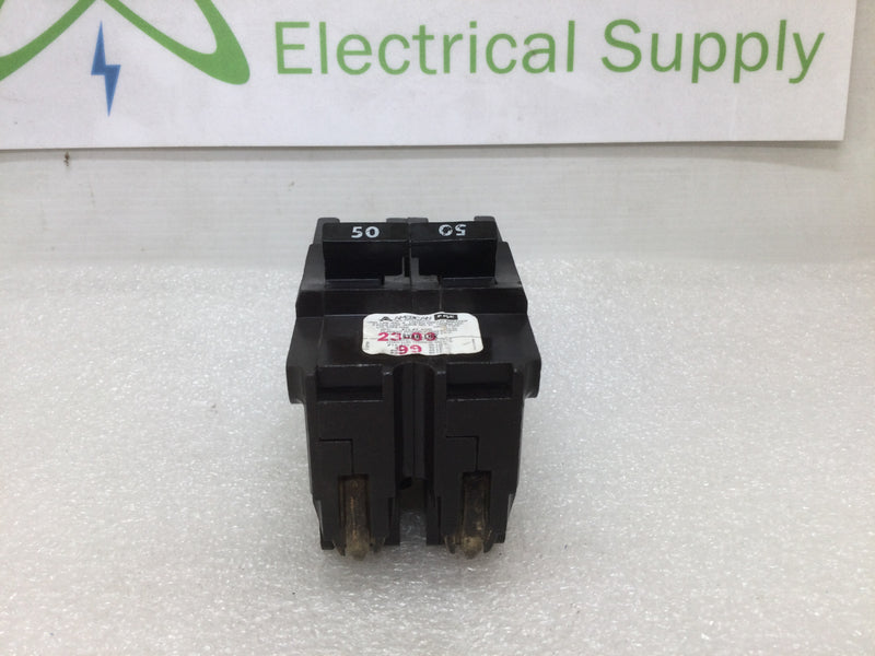 American Brand FPE NA250 2 Pole 50 Amp Circuit Breaker Thick