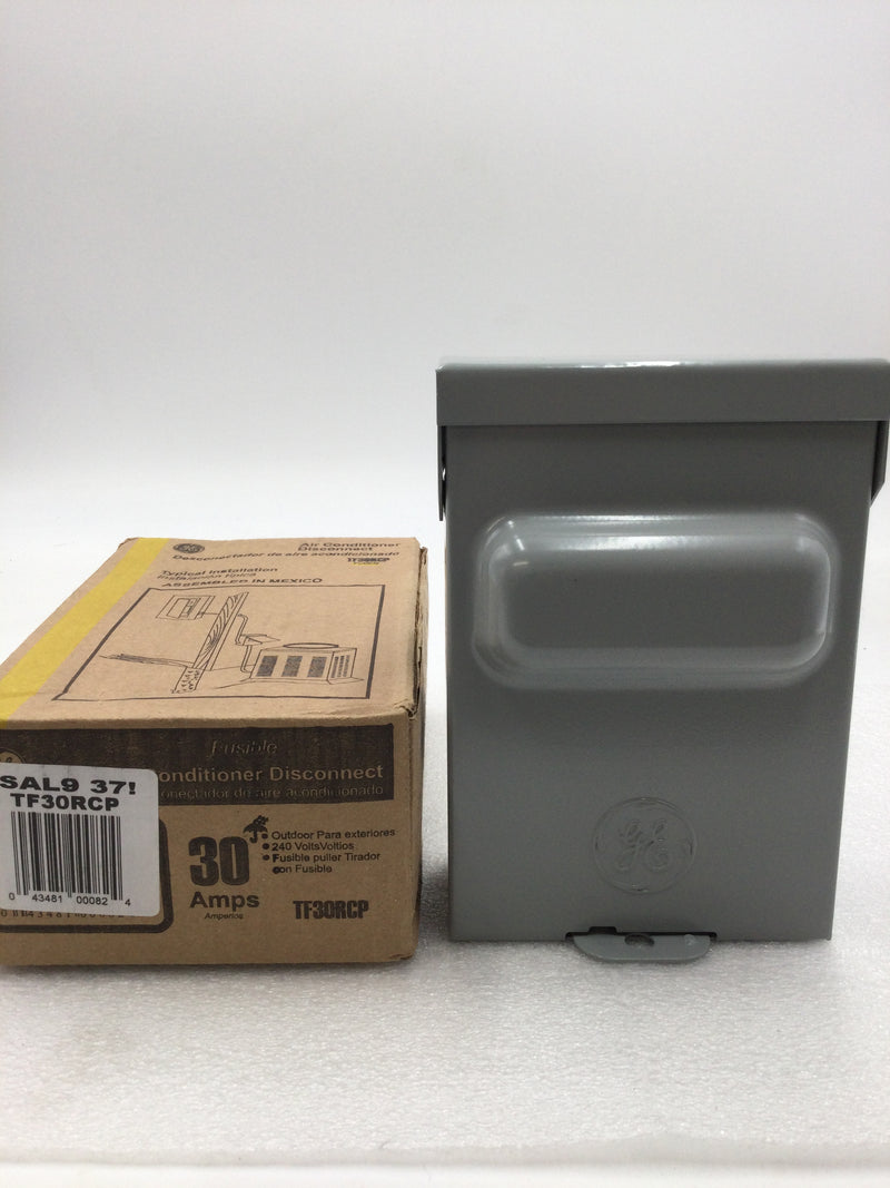 GE General Electric TF30RCP Fusible 30 Amp 120/240V Nema3R A/C Outdoor Disconnect