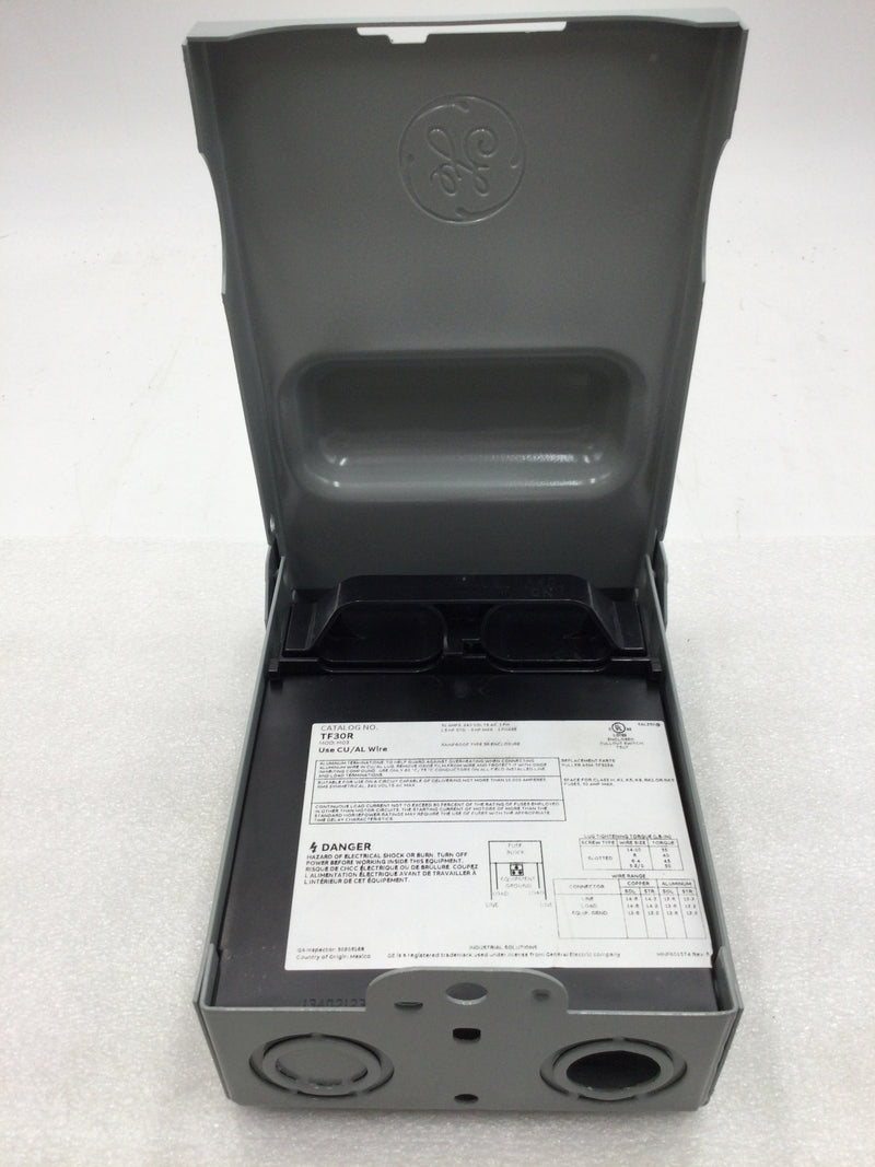 GE General Electric TF30RCP Fusible 30 Amp 120/240V Nema3R A/C Outdoor Disconnect