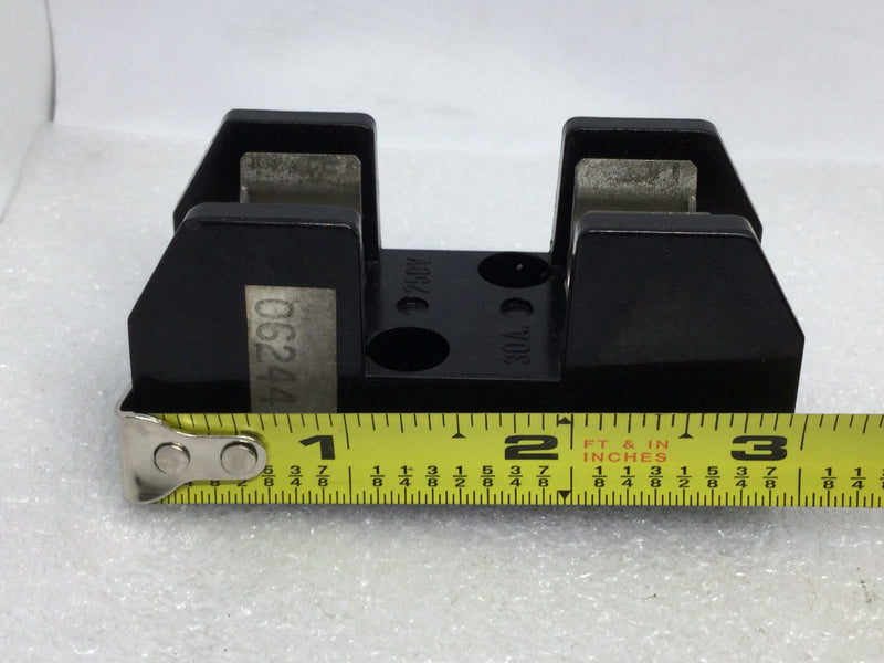 Square D 30 Amp 250V Fuse Holder Class H Fuse Single Pole