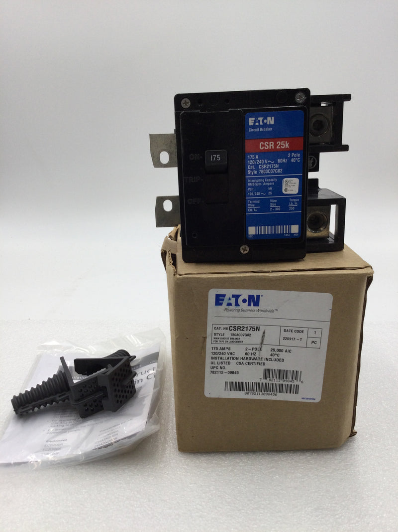 Eaton Cutler Hammer CSR2175N 175 Amp 2 Pole 120/240V Circuit Breaker