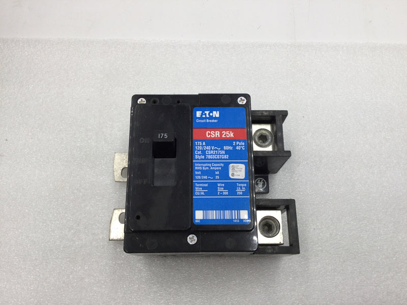 Eaton Cutler Hammer CSR2175N 175 Amp 2 Pole 120/240V Circuit Breaker