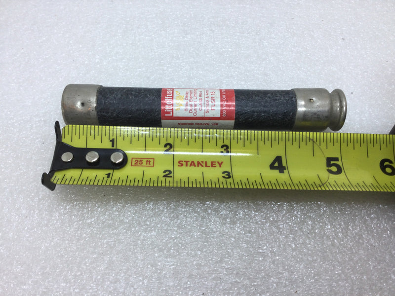 Littlefuse FLSR-15 15 Amp 600V or Less Time Delay Fuse Dual Element Current Limiting Class RK5