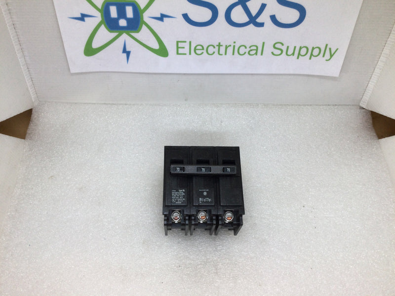 Siemens B370 3 Pole 70 Amp 240 Volt Type BL Circuit Breaker