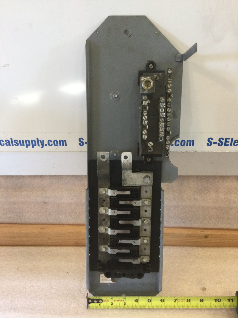 Square D Type QON 8 Space 16 Circuit 150A 120/240V Main Breaker Type QOB Guts Only