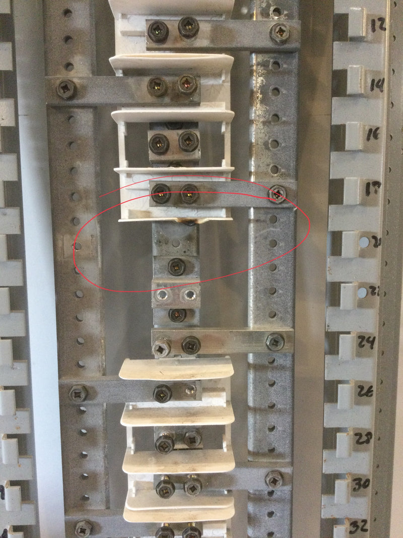 Cutler Hammer PRL1A Pow-R-Line C 225 Amps 208Y/120VAC 42 Circuit Panel Board Interior