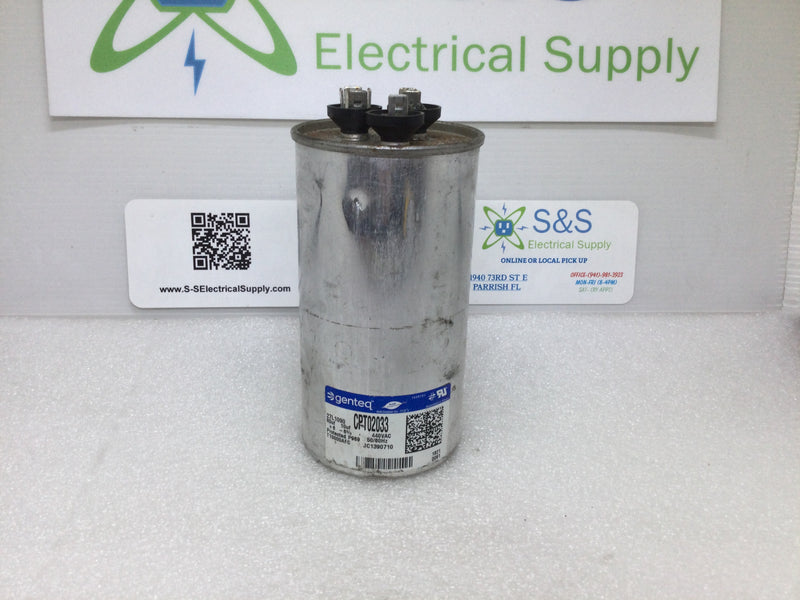 Genteq Capacitor Cpt02033 27l1090 80uf+6 10uf-6% 440 Vac 50/60hz Jc1390710