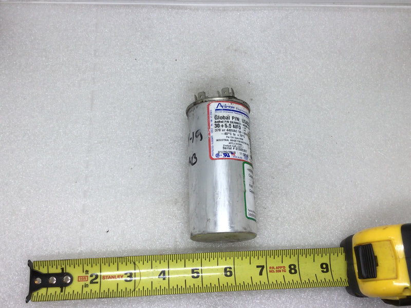 Amrad Capacitor Ra2000/37 30+5mfd +10% -5% 370/440vac 50/60hz Serial