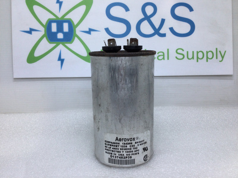 Aerovox Capacitor Z26P4480M 80uf 440V 50/60hz