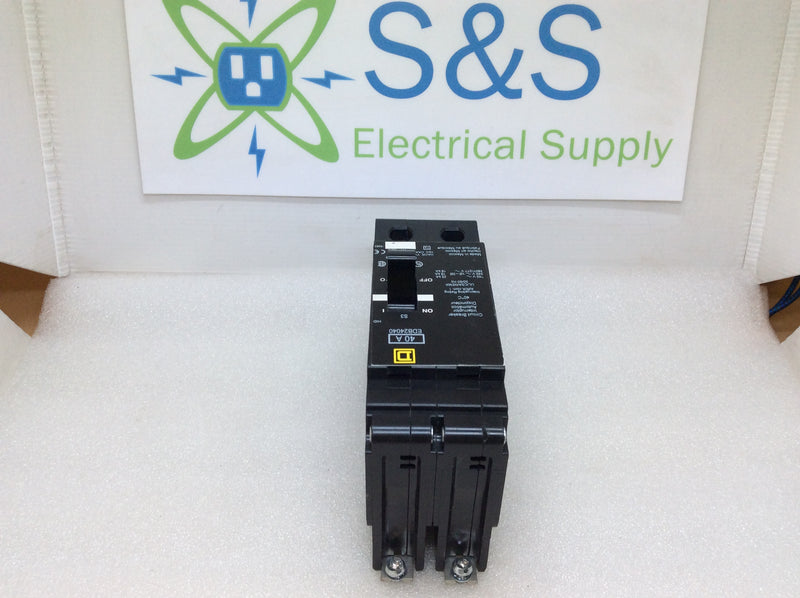 Square D EDB24040 2 Pole 40A 277/480VAC Type EDB Circuit Breaker