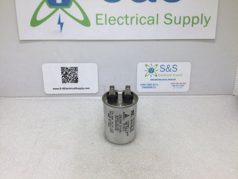 Sh Capacitor En60252-1 40uf +/-5% 250vac 50/60hz Esc-25h000400b