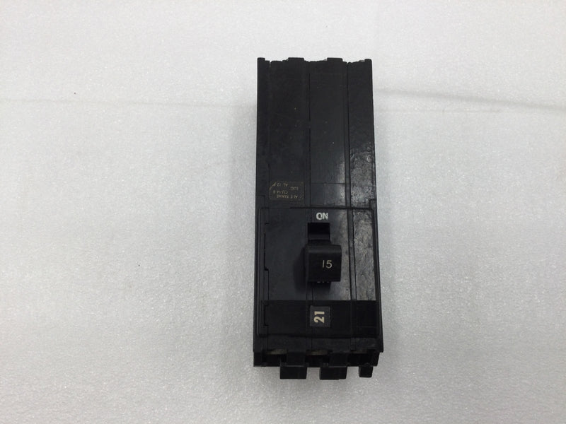 Square D A1B315 3 Pole 15 Amp 240v Circuit Breaker